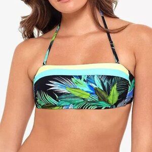 Salt & Cove Bandeau Bikini Swim Top Tropical